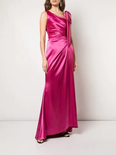 Shop Talbot Runhof Opera Gown In Pink