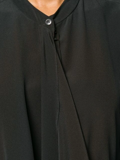 Shop Stella Mccartney Asymmetric Panel Shirt In Black