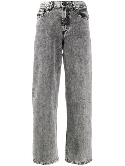Diesel Jeans Mit Weitem Bein - Grau In Grey | ModeSens