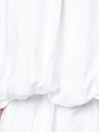 Shop Goen J Voluminous Shape Dress In White