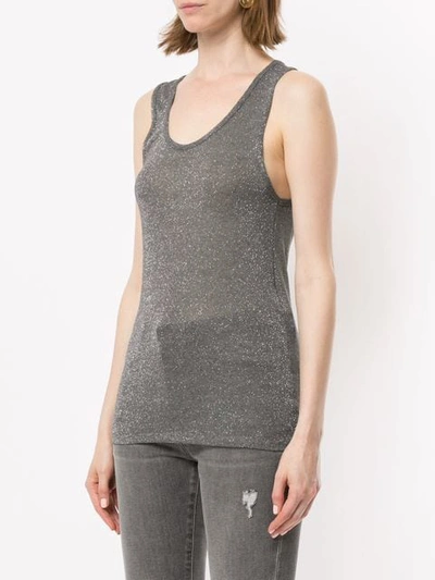 Shop Saint Laurent Slim-fit Tank Top In Grey