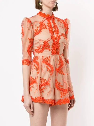 Shop Alice Mccall Honeymoon Playsuit In Orange