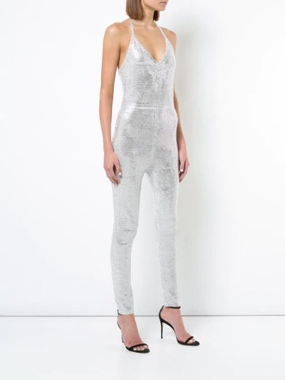 Shop Juicy Couture Swarovski Jumpsuit In White