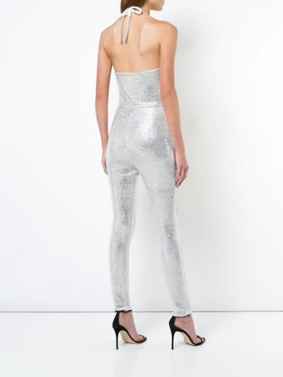Shop Juicy Couture Swarovski Jumpsuit In White