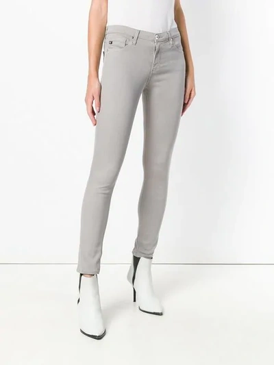 Shop Ag Cropped Skinny Jeans In Grey