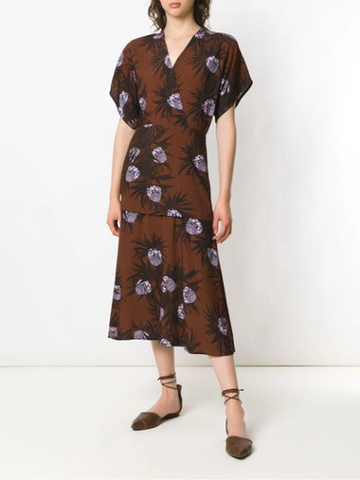Shop Andrea Marques Wickelkleid Mit Print - Rot In Red