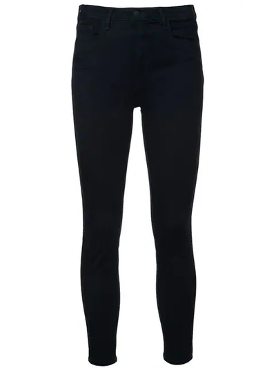 Shop L Agence Margot High Rise Skinny Jeans In Blue
