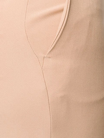 Shop N°21 Cropped Skinny Fit Trousers In Neutrals