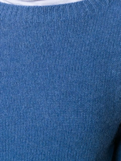 Shop Prada Oversized Cashmere Jumper In Blue