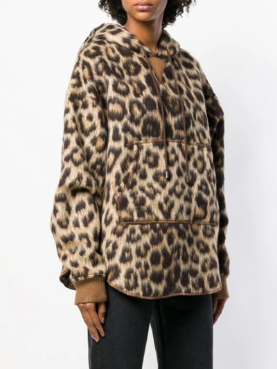Shop R13 Leopard Print Pullover - Neutrals