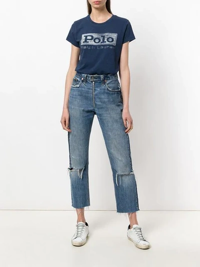 Shop Polo Ralph Lauren Polo T-shirt In Blue
