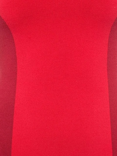 Shop Nagnata Colour-block Mini Dress In Red
