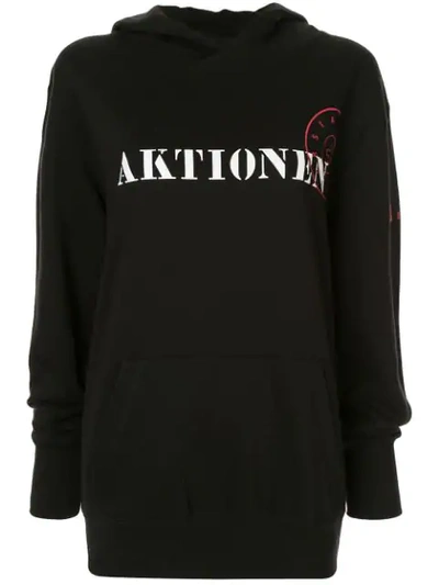 Shop A.f.vandevorst Printed Hoodie In Black