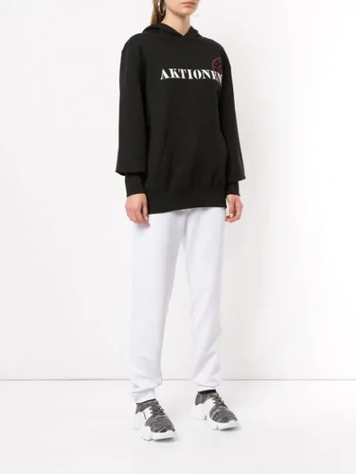 Shop A.f.vandevorst Printed Hoodie In Black