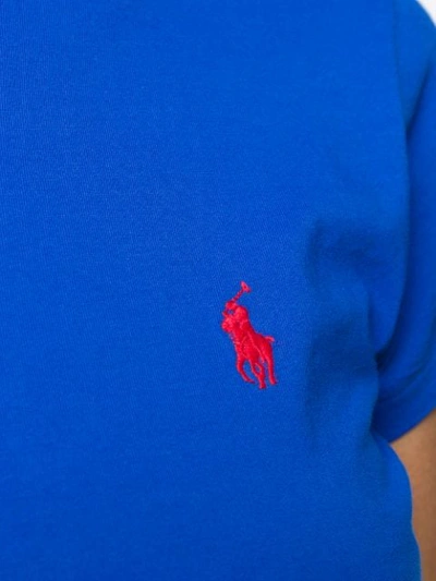 Shop Polo Ralph Lauren Embroidered Logo T In Blue