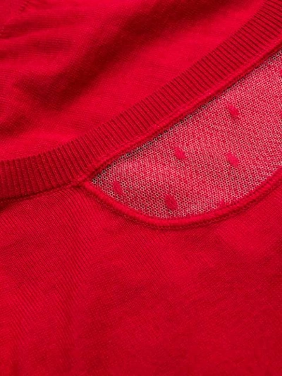 RED VALENTINO 纽扣开衫 - 红色
