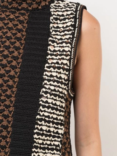 PROENZA SCHOULER CROCHET SLEEVELESS TOP - 黑色