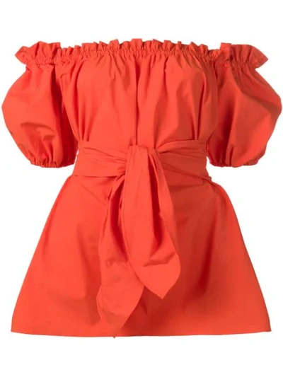 Shop Pinko Maria Blouse In Orange