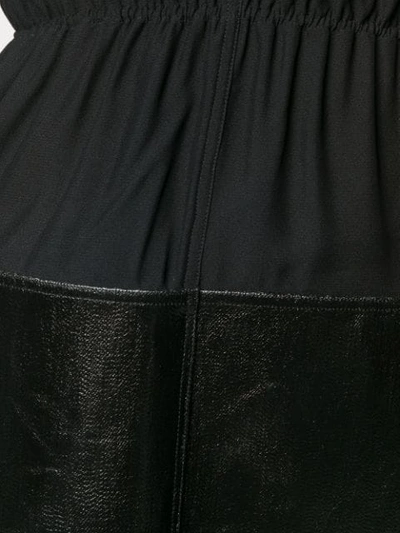 Shop Rick Owens Varnished Panel Blouse In Black