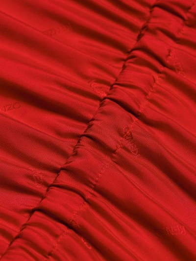 Shop Kenzo Tie-waist Dress In Red
