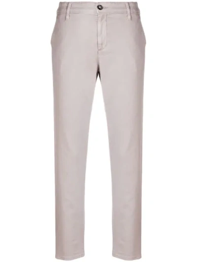 Shop Ag Slim-fit Trousers In Grey