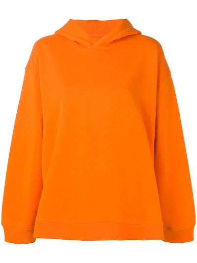 Shop Mm6 Maison Margiela Basic Hoodie In Orange