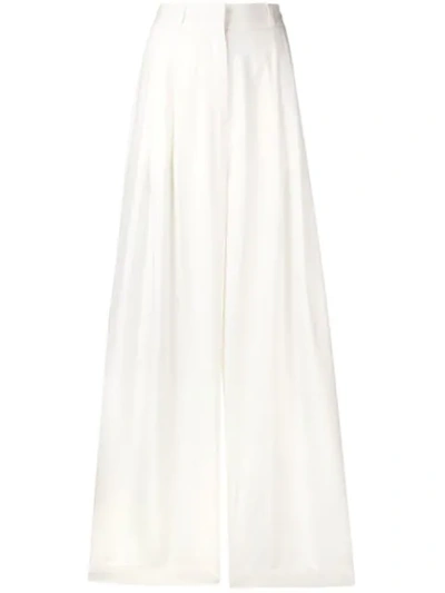 Shop Zimmermann Moncur Palazzo Trousers In Neutrals