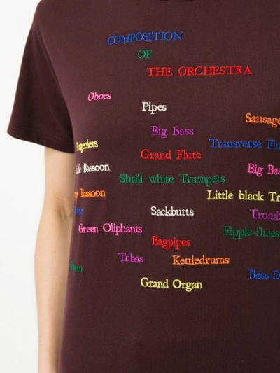 Shop Tu Es Mon Tresor Tu Es Mon Trésor The Orchestra T-shirt - Red