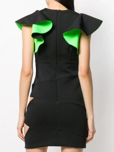 FAUSTO PUGLISI CUT-OUT DRESS - 黑色