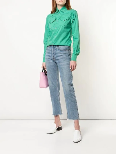 Shop A Shirt Thing Pocket Shirt In Green