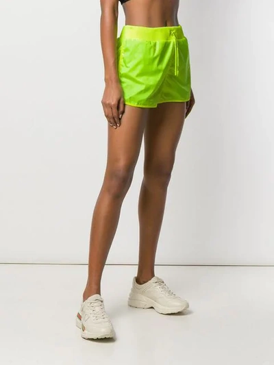 Shop Off-white Sporty Shorts In Yellow