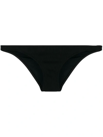 Shop Solid & Striped Classic Bikini Bottom In Black