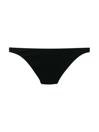 Shop Solid & Striped Classic Bikini Bottom In Black