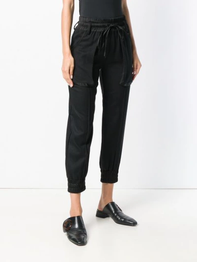 Shop Andrea Ya'aqov Skinny Pocket Pants - Black