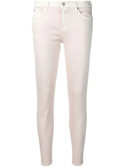Shop 7 For All Mankind Skinny Jeans In Neutrals