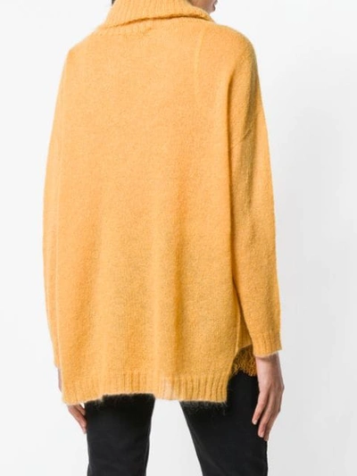 Shop Twinset Twin-set Loose Knit Sweater - Yellow