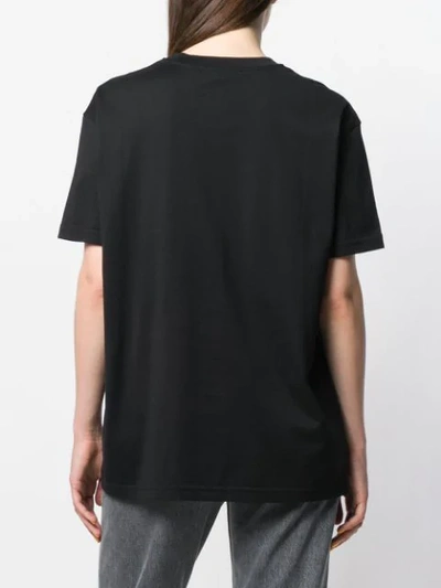 Shop Givenchy Oversized Logo Print T-shirt In Black