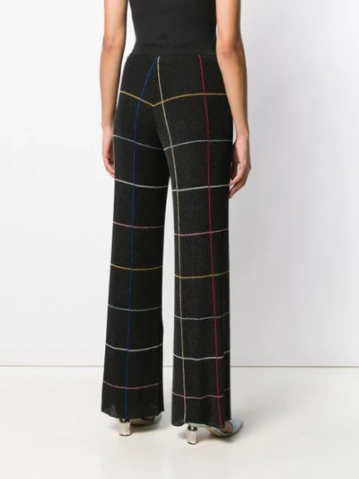Shop Missoni Checked Wide-leg Trousers In S905m Black