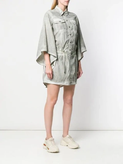 Shop Mr & Mrs Italy Washed Shirt Dress In Green