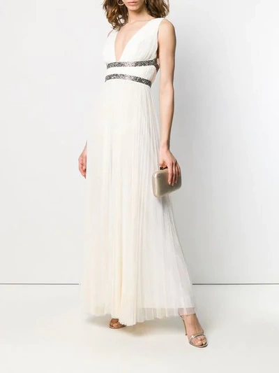 Shop Maria Lucia Hohan Penelope Pleated Dress In White