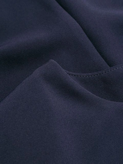 Shop P.a.r.o.s.h Kleid Mit Drapiertem Detail In Blue