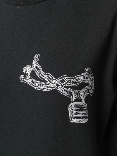 Shop Alyx Chain Print T In Black