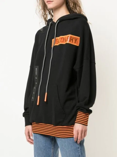 Shop Palm Angels Recovery Hoodie In Black