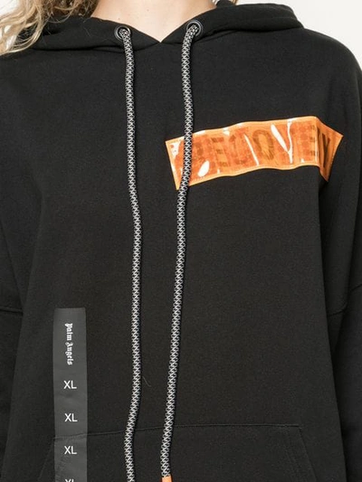Shop Palm Angels Recovery Hoodie In Black