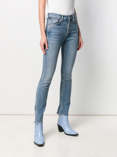 Shop Re/done Skinny Faded Jeans - Blue