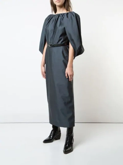 Shop Gabriela Hearst Short-sleeve Midi Dress In Black