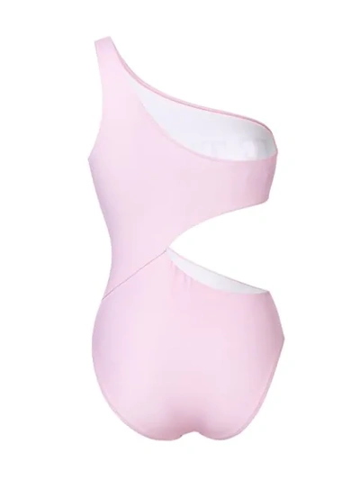 Shop Alberta Ferretti Je T'aime Swimsuit In Pink