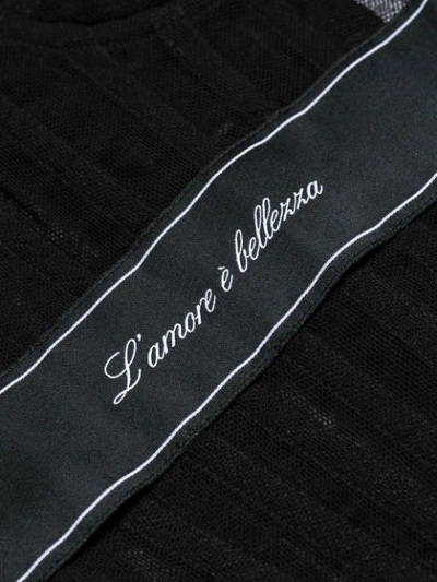 Shop Dolce & Gabbana Tulle Corset In Black