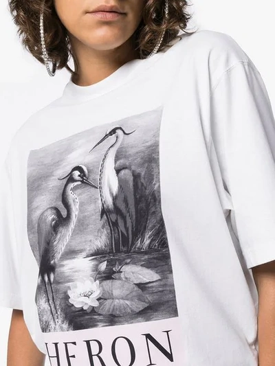 Heron Preston Heron Print T-shirt - White In White