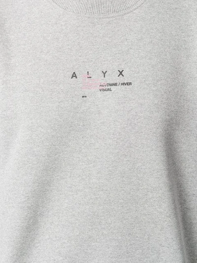 Shop Alyx Logo Sweatshirt In Grey